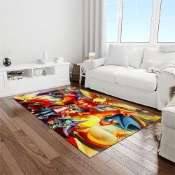 pokemon anime manga cartoon character carpet rectangle area rug for living room home room decor gift for fans light room pkm33