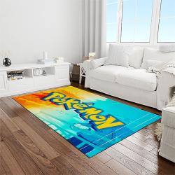 pokemon anime manga cartoon character carpet rectangle area rug for living room home room decor gift for fans light room pkm4