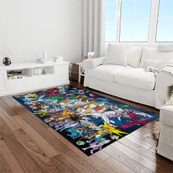 pokemon anime manga cartoon character carpet rectangle area rug for living room home room decor gift for fans light room pkm44