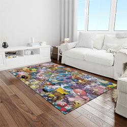 pokemon anime manga cartoon character carpet rectangle area rug for living room home room decor gift for fans light room pkm50