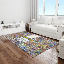 pokemon anime manga cartoon character carpet rectangle area rug for living room home room decor gift for fans light room pkm51
