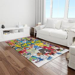 pokemon anime manga cartoon character carpet rectangle area rug for living room home room decor gift for fans light room pkm71