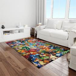 pokemon anime manga cartoon character carpet rectangle area rug for living room home room decor gift for fans light room pkm72