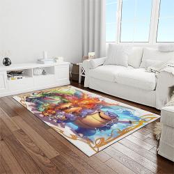 pokemon anime manga cartoon character carpet rectangle area rug for living room home room decor gift for fans light room pkm74