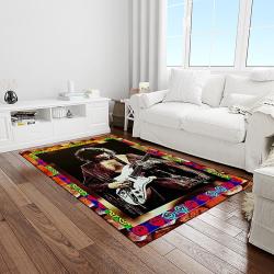 ritchie blackmore guitarist deep purple music hard rock carpet rectangle area rug for living room home room decor gift for fans light room rbc1