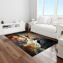 ritchie blackmore guitarist deep purple music hard rock carpet rectangle area rug for living room home room decor gift for fans light room rbc29