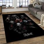 slipknot band heavy metal music metalheads carpet rectangle area rug for living room home room decor gift for fans dark room slk18