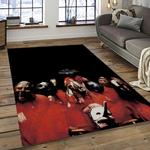 slipknot band heavy metal music metalheads carpet rectangle area rug for living room home room decor gift for fans dark room slk34
