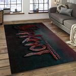 slipknot band heavy metal music metalheads carpet rectangle area rug for living room home room decor gift for fans dark room slk4