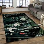 slipknot band heavy metal music metalheads carpet rectangle area rug for living room home room decor gift for fans dark room slk40