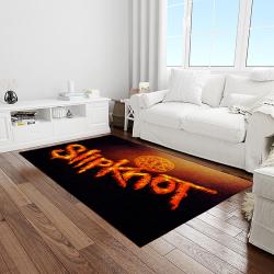 slipknot band heavy metal music metalheads carpet rectangle area rug for living room home room decor gift for fans light room slk11