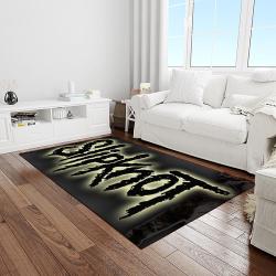 slipknot band heavy metal music metalheads carpet rectangle area rug for living room home room decor gift for fans light room slk15