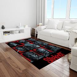 slipknot band heavy metal music metalheads carpet rectangle area rug for living room home room decor gift for fans light room slk23