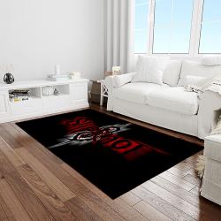 slipknot band heavy metal music metalheads carpet rectangle area rug for living room home room decor gift for fans light room slk26