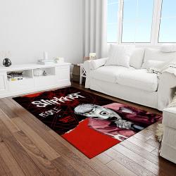 slipknot band heavy metal music metalheads carpet rectangle area rug for living room home room decor gift for fans light room slk27