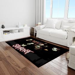 slipknot band heavy metal music metalheads carpet rectangle area rug for living room home room decor gift for fans light room slk38