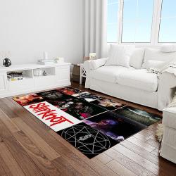 slipknot band heavy metal music metalheads carpet rectangle area rug for living room home room decor gift for fans light room slk5
