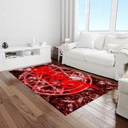 slipknot band heavy metal music metalheads carpet rectangle area rug for living room home room decor gift for fans light room slk7