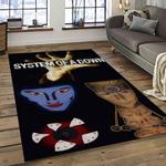 system of a down heavy metal music for metalheads carpet rectangle area rug for living room home room decor gift for fans dark room soad27