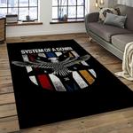system of a down heavy metal music for metalheads carpet rectangle area rug for living room home room decor gift for fans dark room soad30