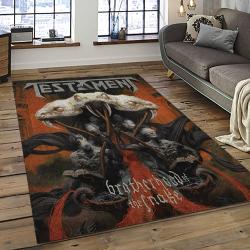 Testament Band Thrash Metal Music Metalheads Carpet Rectangle Area Rug For Living Room Home Room Decor Gift For Fans TTM17