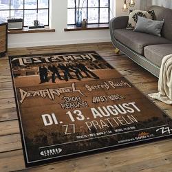 Testament Band Thrash Metal Music Metalheads Carpet Rectangle Area Rug For Living Room Home Room Decor Gift For Fans TTM2