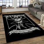 testament band thrash metal music metalheads carpet rectangle area rug for living room home room decor gift for fans dark room ttm36