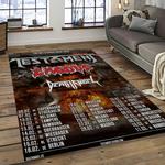 testament band thrash metal music metalheads carpet rectangle area rug for living room home room decor gift for fans dark room ttm4