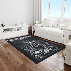 testament band thrash metal music metalheads carpet rectangle area rug for living room home room decor gift for fans light room ttm29