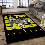 zz top band rock music rocker carpet rectangle area rug for living room home room decor gift for fans dark room zzt15