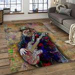 zz top band rock music rocker carpet rectangle area rug for living room home room decor gift for fans dark room zzt32