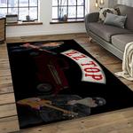 zz top band rock music rocker carpet rectangle area rug for living room home room decor gift for fans dark room zzt38