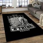 zz top band rock music rocker carpet rectangle area rug for living room home room decor gift for fans dark room zzt7