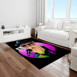 zz top band rock music rocker carpet rectangle area rug for living room home room decor gift for fans light room zzt18