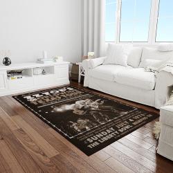 zz top band rock music rocker carpet rectangle area rug for living room home room decor gift for fans light room zzt21