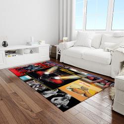 zz top band rock music rocker carpet rectangle area rug for living room home room decor gift for fans light room zzt3