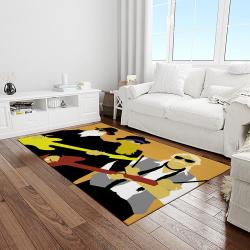 zz top band rock music rocker carpet rectangle area rug for living room home room decor gift for fans light room zzt39
