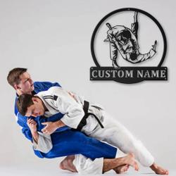 41316 judo metal sign personalized metal name signs home decor sport lovers gifts 1