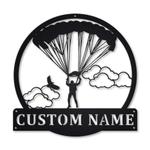 41367 parachuting skydiving metal sign personalized metal name signs home decor sport lovers gifts 0