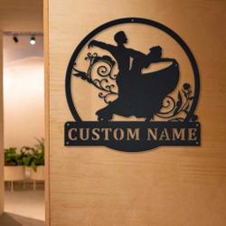 41390 ballroom dancing metal sign personalized metal name signs home decor sport lovers gifts 1