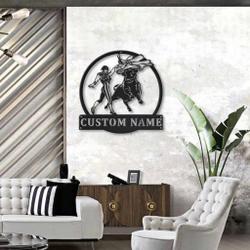 41882 bullfighting metal sign personalized metal name signs home decor sport lovers gifts 1