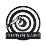 axe throwing metal sign personalized metal name signs home decor sport lovers gifts 0