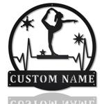 balance beam metal sign personalized metal name signs home decor sport lovers gifts 0
