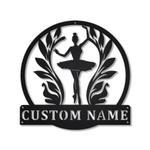 ballet dance sport metal sign personalized metal name signs home decor ballet lovers gifts 0