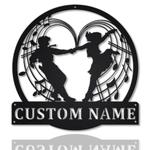 ballroom dancing metal sign personalized metal name signs home decor sport lovers gifts 0