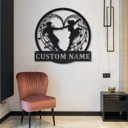ballroom dancing metal sign personalized metal name signs home decor sport lovers gifts 1