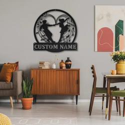 ballroom dancing metal sign personalized metal name signs home decor sport lovers gifts 3