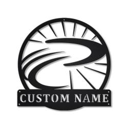 Boomerang Sport Metal Wall Art Personalized Metal Name Signs Home Decor Sport Lovers Gifts