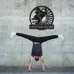 breakdance metal sign personalized metal name signs home decor sport lovers gifts 2