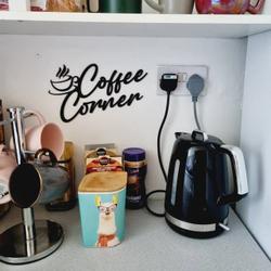 coffee corner metal wall art decoration for kitchen christmas birthday gift for coffee lover coffee bar home decor housewarming gift 2